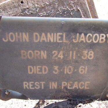 JACOBY John Daniel 1938-1961