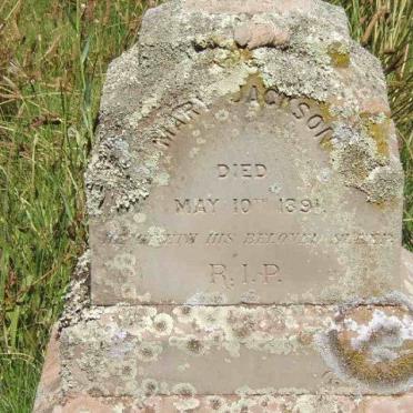 JACKSON Mary  -1891