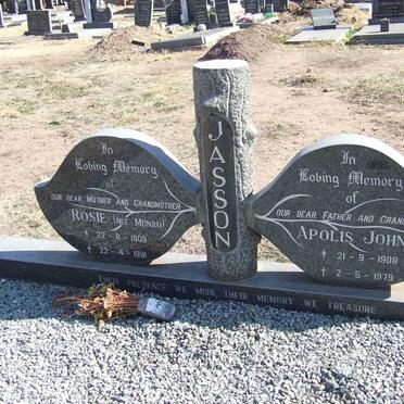 JASSON Apolis John 1908-1979 &amp; Rose MUNRO 1909-1991