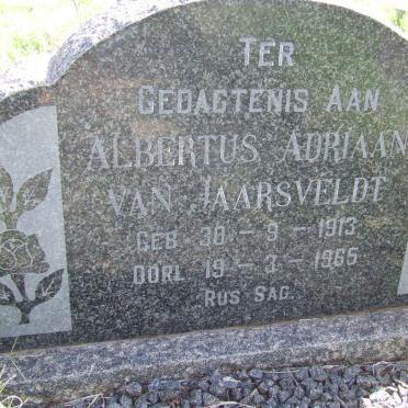 JAARSVELDT Albertus Adriaan, van 1913-1965