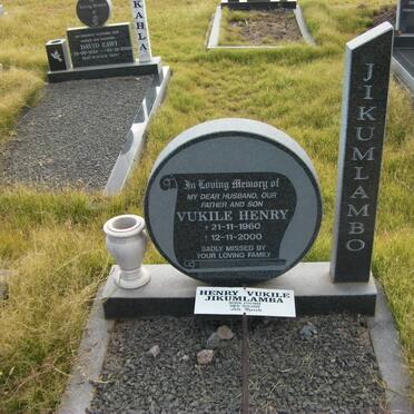 JIKUMLAMBO Vukile Henry 1960-2000