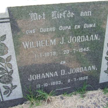 JORDAAN Wilhelm 1879-1945 &amp; Johanna D. 1883-1958