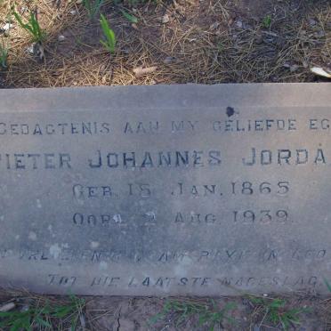JORDAAN Pieter Johannes 1865-1939
