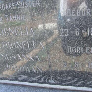 JORDAAN Cornelia Petronella Susanna 1920-1970