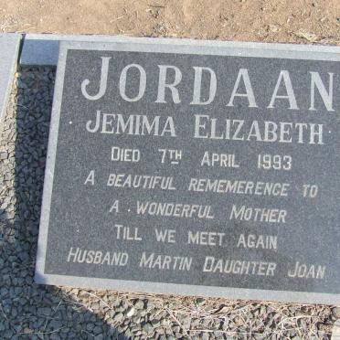 JORDAAN Jemima Elizabeth -1993