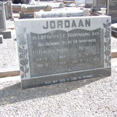JORDAAN Henry 1879-1969 &amp; Catharina Maria 1884-1958