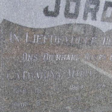 JORDAAN Henry 1879-1969 &amp; Catharina Maria 1884-1958