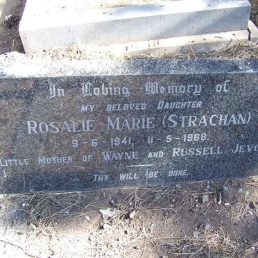JEVON Rosalie Marie nee STRACHAN 1941-1968