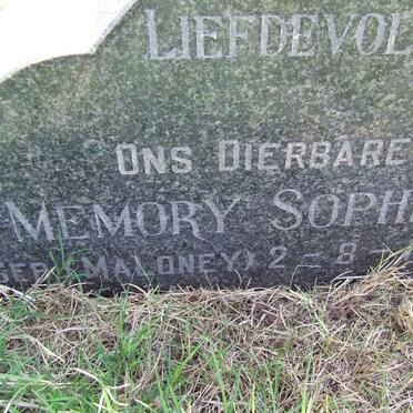 KALDENBERG Memory Sophia nee MALONEY 1906-1969