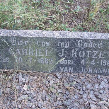 KOTZE Gabriel J. 1882-1968