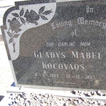 KOCOVAOS Gladys Mabel 1922-1967