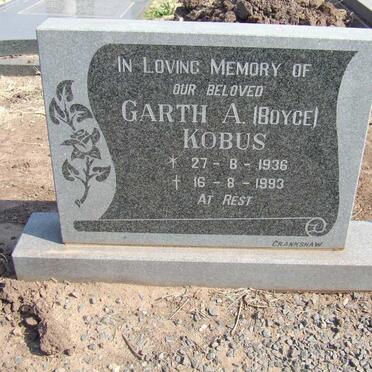 KOBUS Garth A. 1936-1993