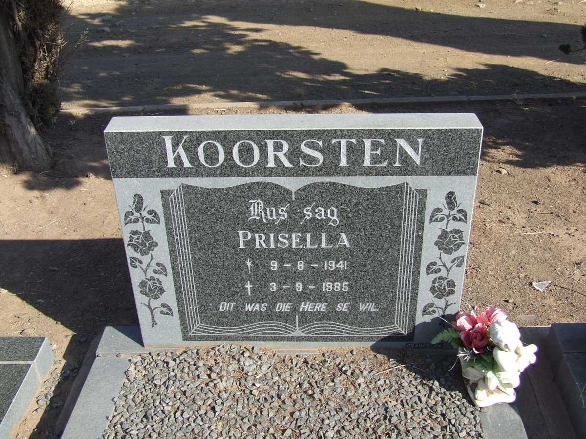 KOORSTEN Prisella 1941-1985