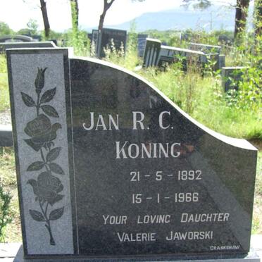 KONING Jan R.C. 1892-1966