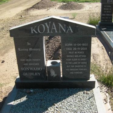 KOYANA Sonwabo Dudley 1955-2001