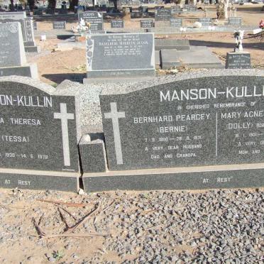 KULLIN Bernhard Pearcey, Manson 1900-1971 &amp; Mary Agnes Dorothy STOCKS 1901-1975 :: MANSON-KULLIN Nora Theresa 1930-1978