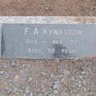KYNASTON F.A. -1975