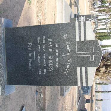 KHOURY Hasibi 1912-1969