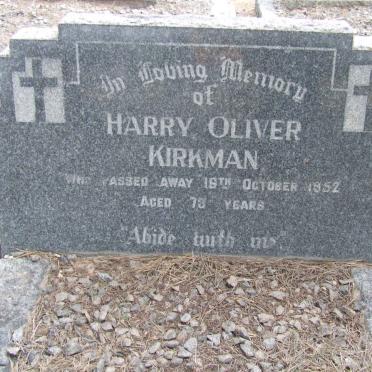 KIRKMAN Harry Olivier -1952