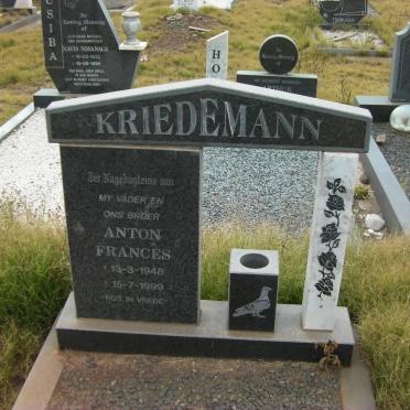 KRIEDEMANN Anton Frances 1948-1999