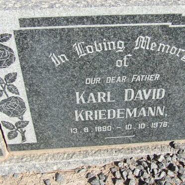 KRIEDEMANN Karl David 1890-1976