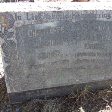 KRUGER Christoffel Jakobus 1887-1956 &amp; Susanna Phillipina formerly VENTER nee NEL 1891-1969