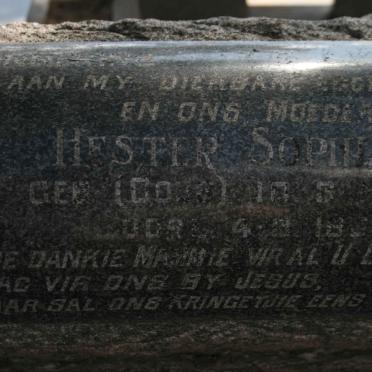 KRUGER Hester Sophia nee GOUS 1915-1956