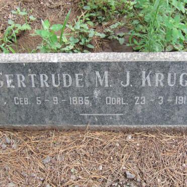 KRUGER Johannes J. 1887-1918 &amp; Gertrude M.J. 1885-1919 