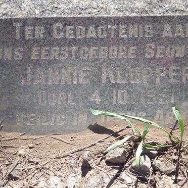 KLOPPER Jannie -1951