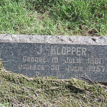 KLOPPER J. 1881-1957
