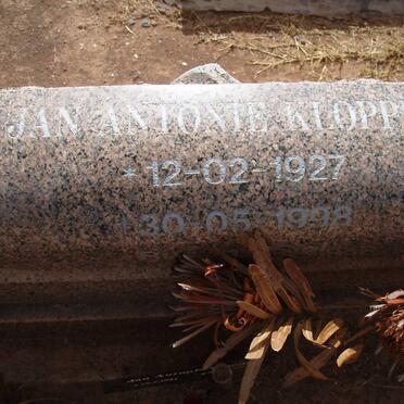 KLOPPER Jan Antonie 1927-1998