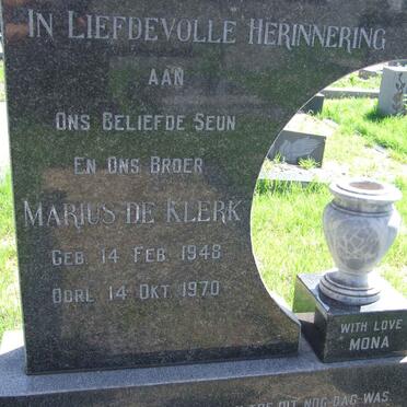 KLERK Marius, de 1948-1970