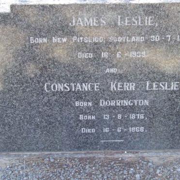 LESLIE James 1872-1939 &amp; Constance Kerr DORRINGTON 1876-1966