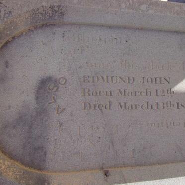 LEFFERSON Olivia Frances 1855- 185? :: LEFFERSON Sophia 1861-18?6 :: LEFFERSON Edmund John 1867-1867