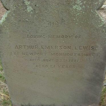 LEWIS Arthur Emerson -1881