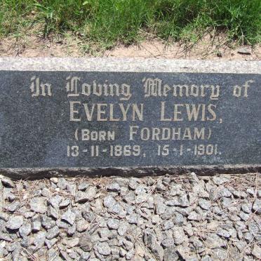 LEWIS Evelyn nee FORDHAM 1869-1901