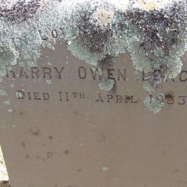 LEACH Harry Owen -1933