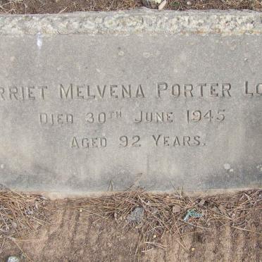 LOGIE Harriet Melvena Porter -1945