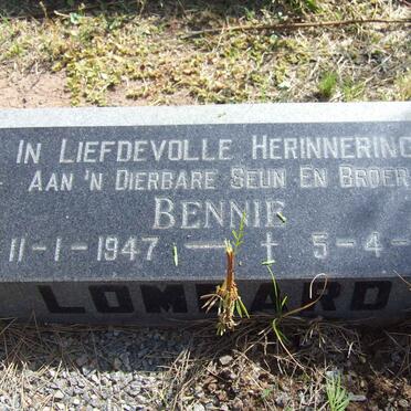 LOMBARD Bennie 1947-1967