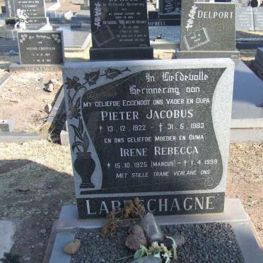 LABUSCHAGNE Pieter Jacobus 1922-1983 &amp; Irene Rebecca MARCUS 1925-1999