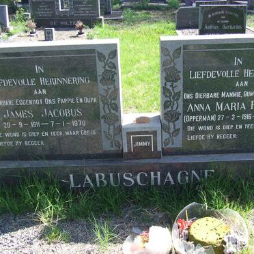 LABUSCHAGNE James Jacobus 1911-1970 &amp; Anna Maria Francina OPPERMAN 1916-2003