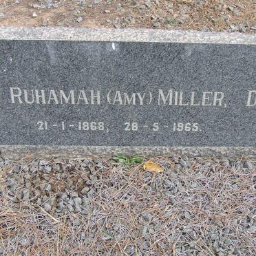 MILLER Ruhamah 1868-1965