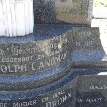 LANDMAN Willem Adolph 1896-1948 &amp; Engela Carolina Brown HATTINGH 1903-1983