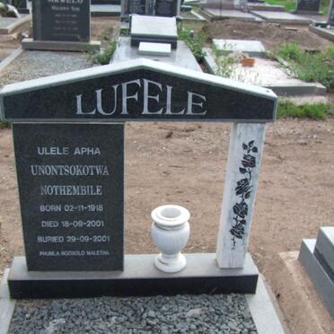 LUFELE Nothembile 1918-2001