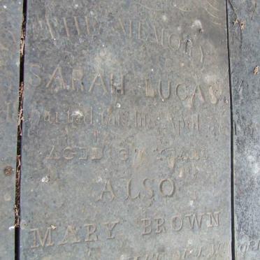 LUCAS Sarah -1859 :: BROWN Mary -1861 