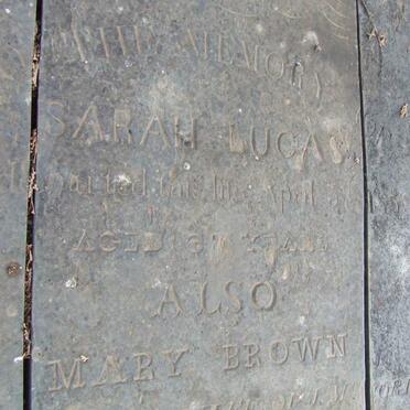 LUCAS Sarah -1859 :: BROWN Mary -1861 