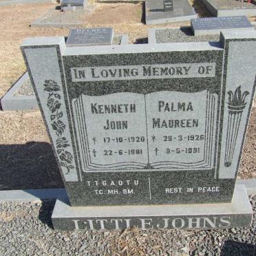 LITTLEJOHNS Kenneth John 1920-1981 &amp; Palma Maureen 1926-1991