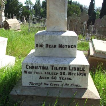 LIDDLE Christina Tilfer - 1896