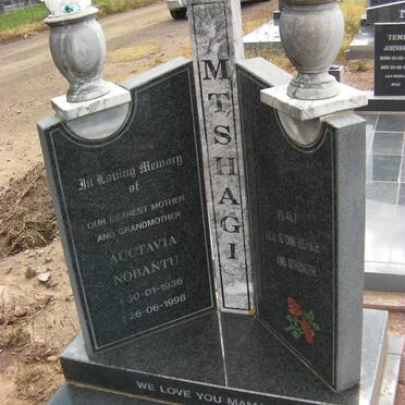 MTSHAGI Auctavia Nobantu 1935-1998