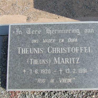 MARITZ Theunis Christoffel 1920-1991
